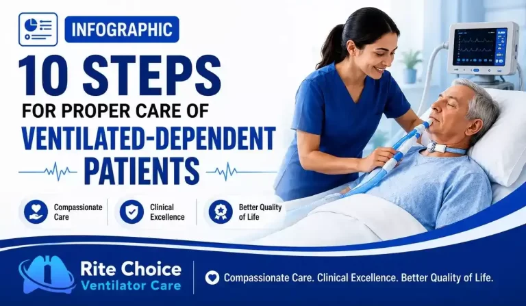 Ventilator-Dependent Patient Care Infographic